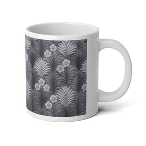 Jumbo Mug, 20oz, Sunrise Palms Noir | Tropical Coffee Cup