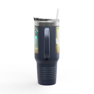 Insulated Travel Mug, 40oz / UFO & Waterfall
