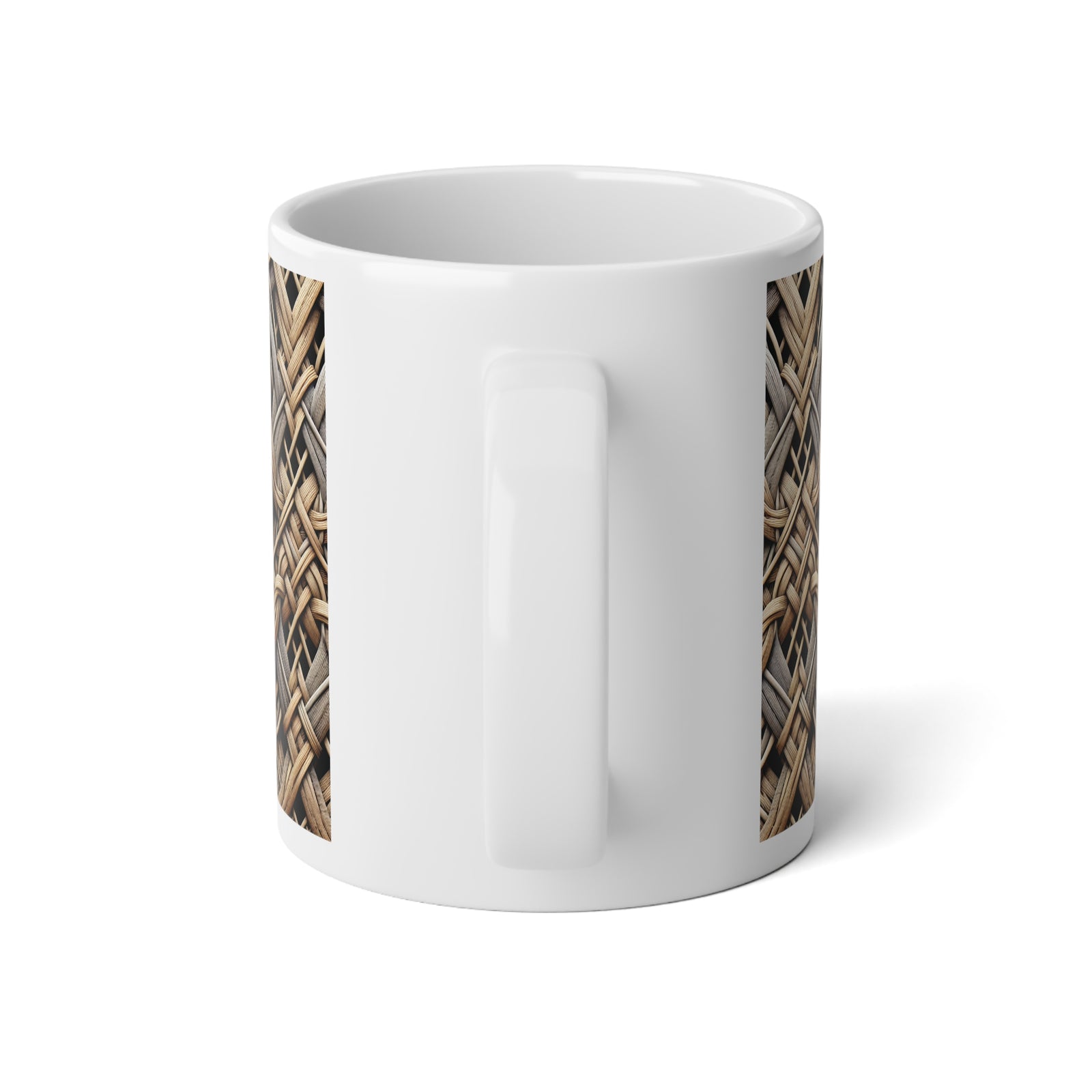 Jumbo Mug, 20oz, Magic Woven Wicker | Tropical Coffee Cup
