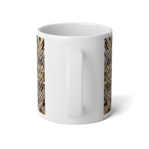 Jumbo Mug, 20oz, Magic Woven Wicker | Tropical Coffee Cup