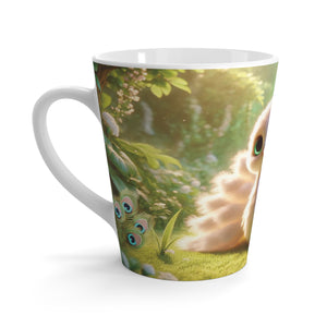 Latte White Mug - Baby White Peacock