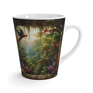 White Latte Mug — Paradise Falls Coffee Cup