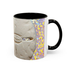 Colorful Mugs (11oz, 15oz), Disco Sand Dollar Macro