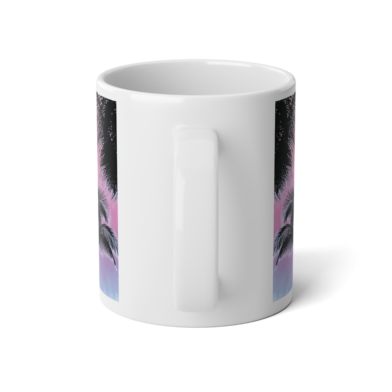 Jumbo Mug, 20oz, Palm Glow Pastels | Tropical Coffee Cup