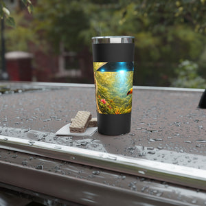 22oz Insulated Tumbler/Vacuum Copper Travel Cup — UFO, Tiger & Toucan