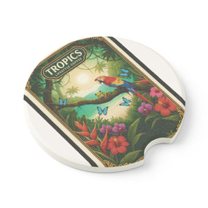 Soapstone Car Coaster - Tropics Lifestyle Coffee, Rainforest Friends