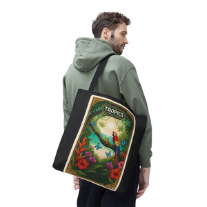 Tote Bag — Parrot Friends at Seashore, TLC Logo