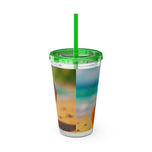 Tropical Tumbler with Straw | 16 oz: Baby Hermit Crab