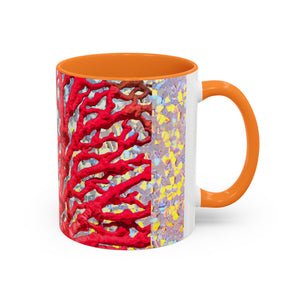 Colorful Mugs (11oz, 15oz), Disco Coral Reef Macro
