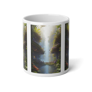 Jumbo Mug, 20oz, Rainforest Home | Tropical Coffee Cup