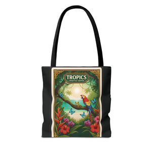 Tote Bag — Parrot Friends at Seashore, TLC Logo