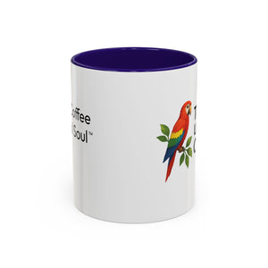Tropics Lifestyle Coffee Mug — Colorful Macaw Parrot 11oz