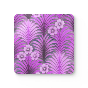 Coaster Set/4 - Sunrise Palms/Amethyst