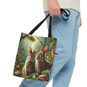 Tropical Sumatran Rabbits Tote Bag - 3 Sizes