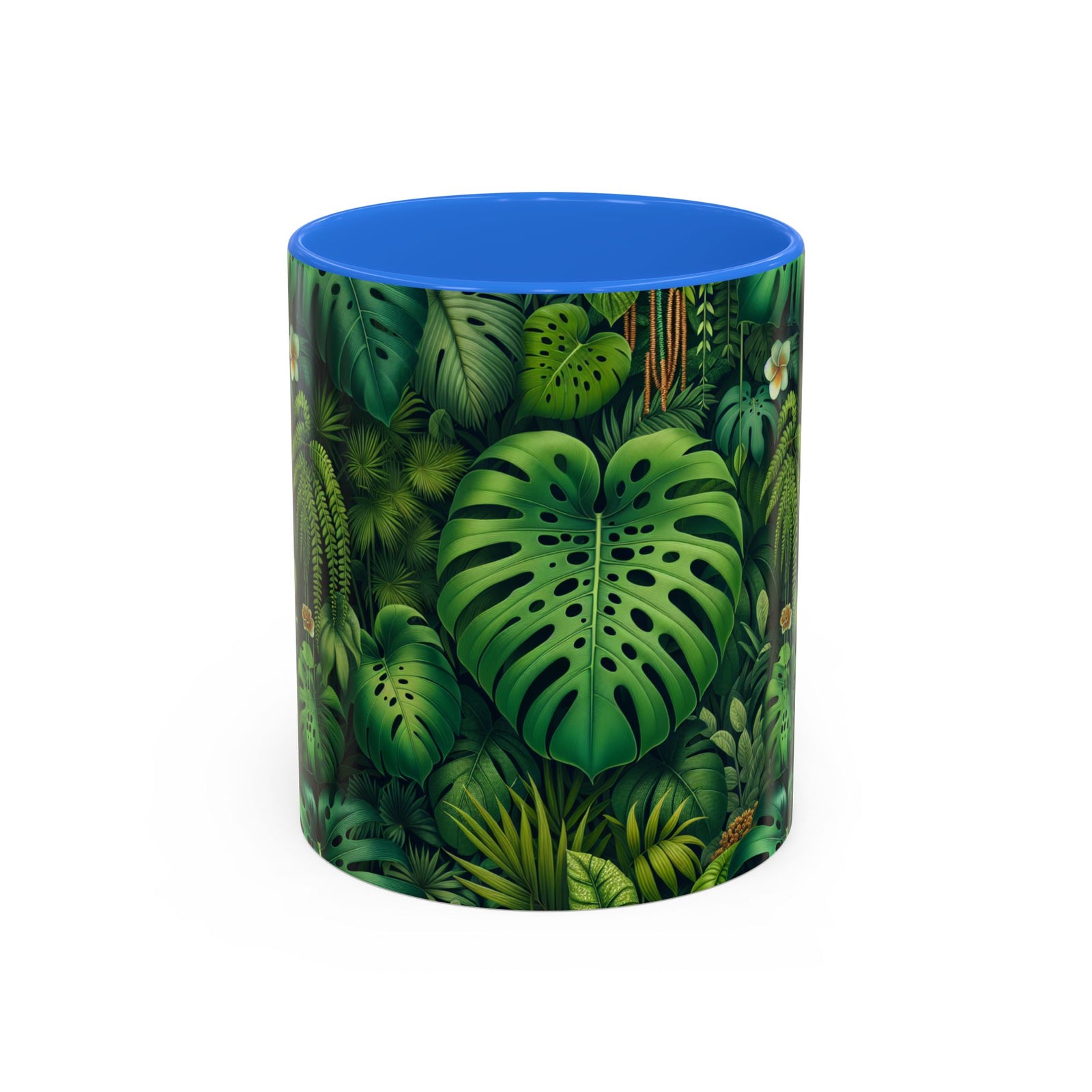 Accent Color Coffee Mug, Many Colors - 11oz & 15oz / Rainforest Greenery