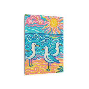 Metal Art Sign/Wall Decor ~ Seagulls on the Beach