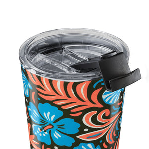 20oz Tumbler ~ Blue & Coral Beach Dreams Insulated Travel Cup