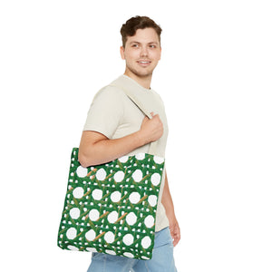 Beach Chair Wicker/Green Tote Bag - 3 Sizes