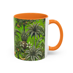 Accent Color Coffee Mug, Many Colors - 11oz & 15oz / Tropical Fruit, Green