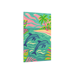Metal Art Sign/Wall Decor — Jumping Dolphins