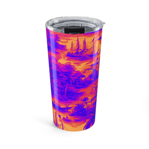 Tumbler 20oz - Crazy Cool Tropical Toile