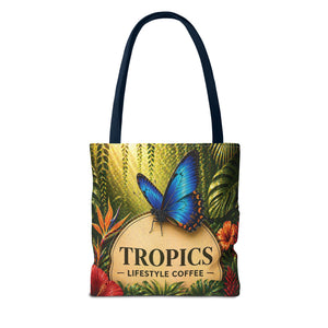 Rainforest Butterfly Coffee Brand Tote Bag - 3 Sizes