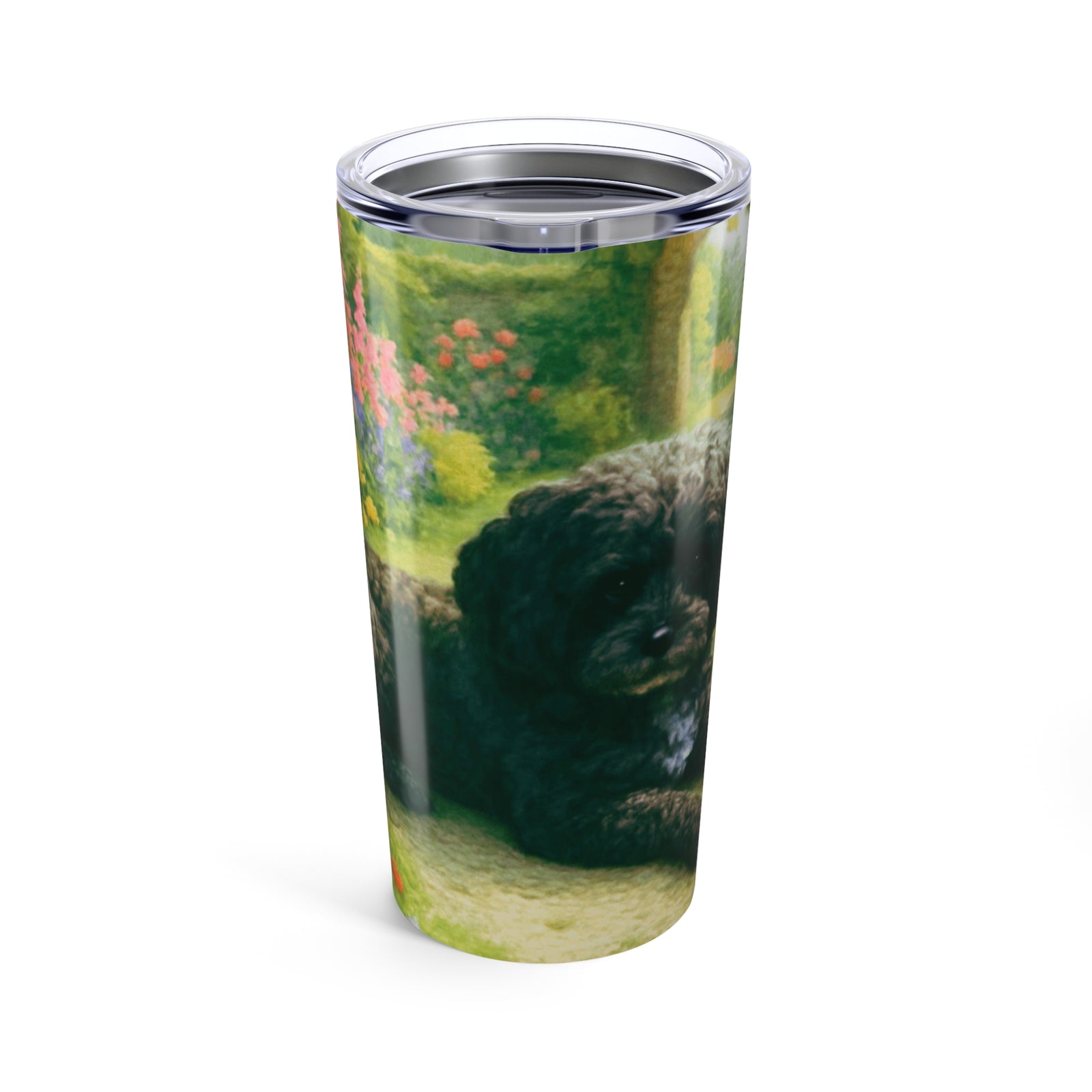 20oz Tropical Glossy Tumbler, Stainless Steel / Faye's Dog