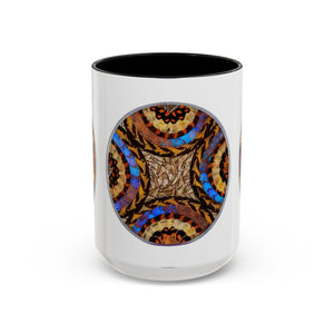 Accent Coffee Mug (11, 15oz), 8 Colors - Real Butterfly Wings Plate #3