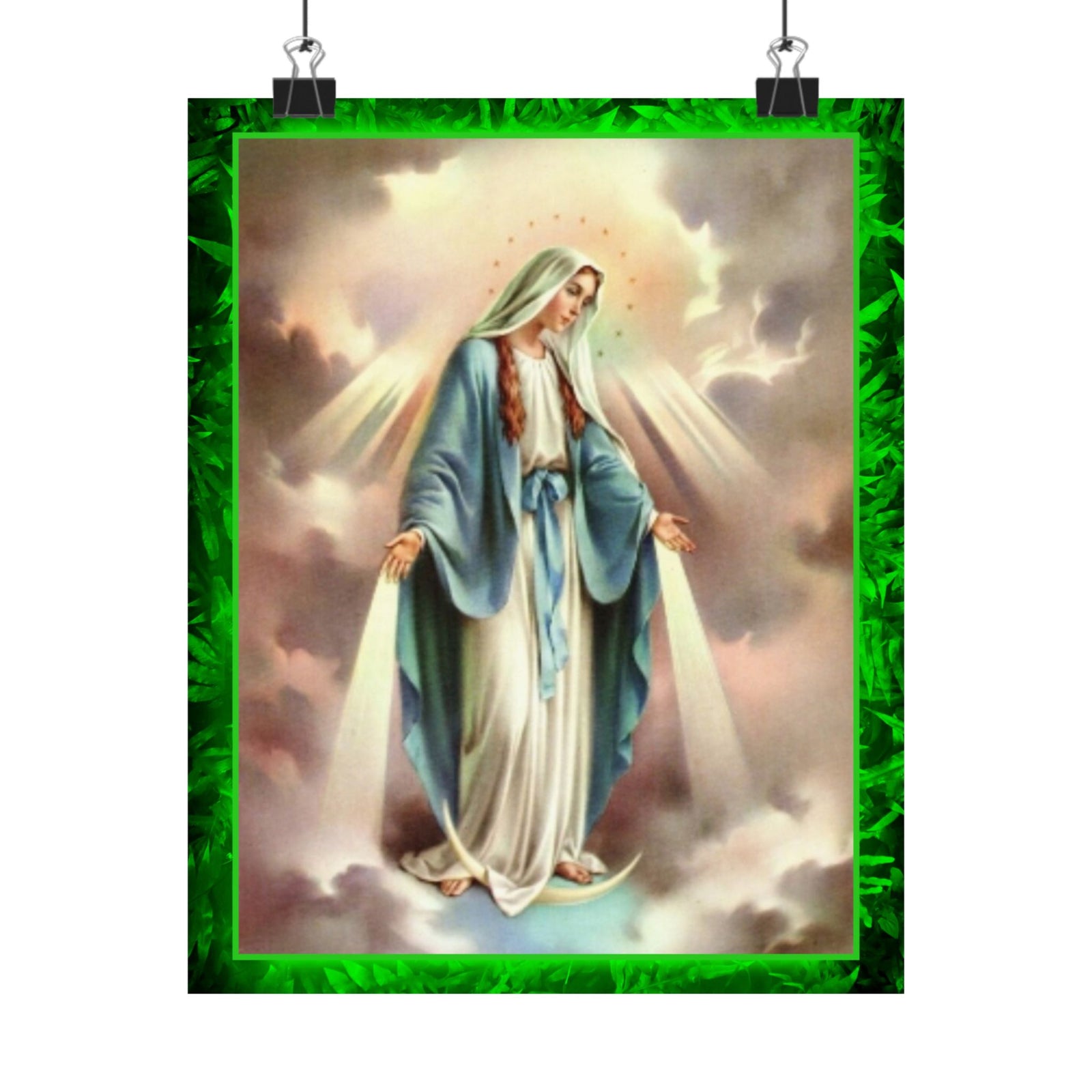 Our Lady of Grace Matte Poster — Virgin Mary Religious Wall Art