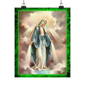 Our Lady of Grace Matte Poster — Virgin Mary Religious Wall Art