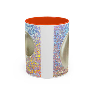 Colorful Mugs (11oz, 15oz), Disco White Nautilus