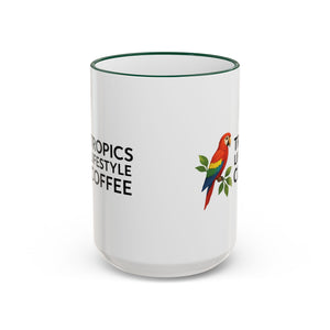 Tropics Lifestyle Coffee Accent Rim Mug (11oz & 15oz)
