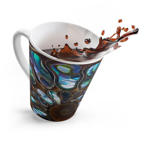 Latte White Mug - Perfect for Coffee Enthusiasts / Ammonite and Abalone