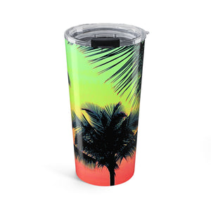 20oz Tumbler — Tropical Palm Glow Sangria Travel Cup
