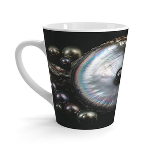 Latte Mug — Iridescent Black Pearl
