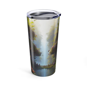 20oz Tropical Glossy Tumbler, Stainless Steel / Rainforest Home