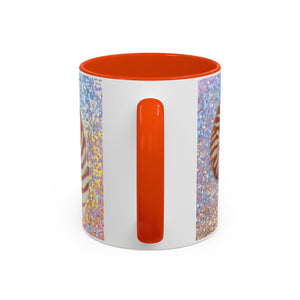 Colorful Mugs (11oz, 15oz), Disco Tiger Stripe Nautilus