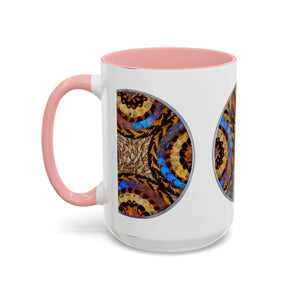 Accent Coffee Mug (11, 15oz), 8 Colors - Real Butterfly Wings Plate #3