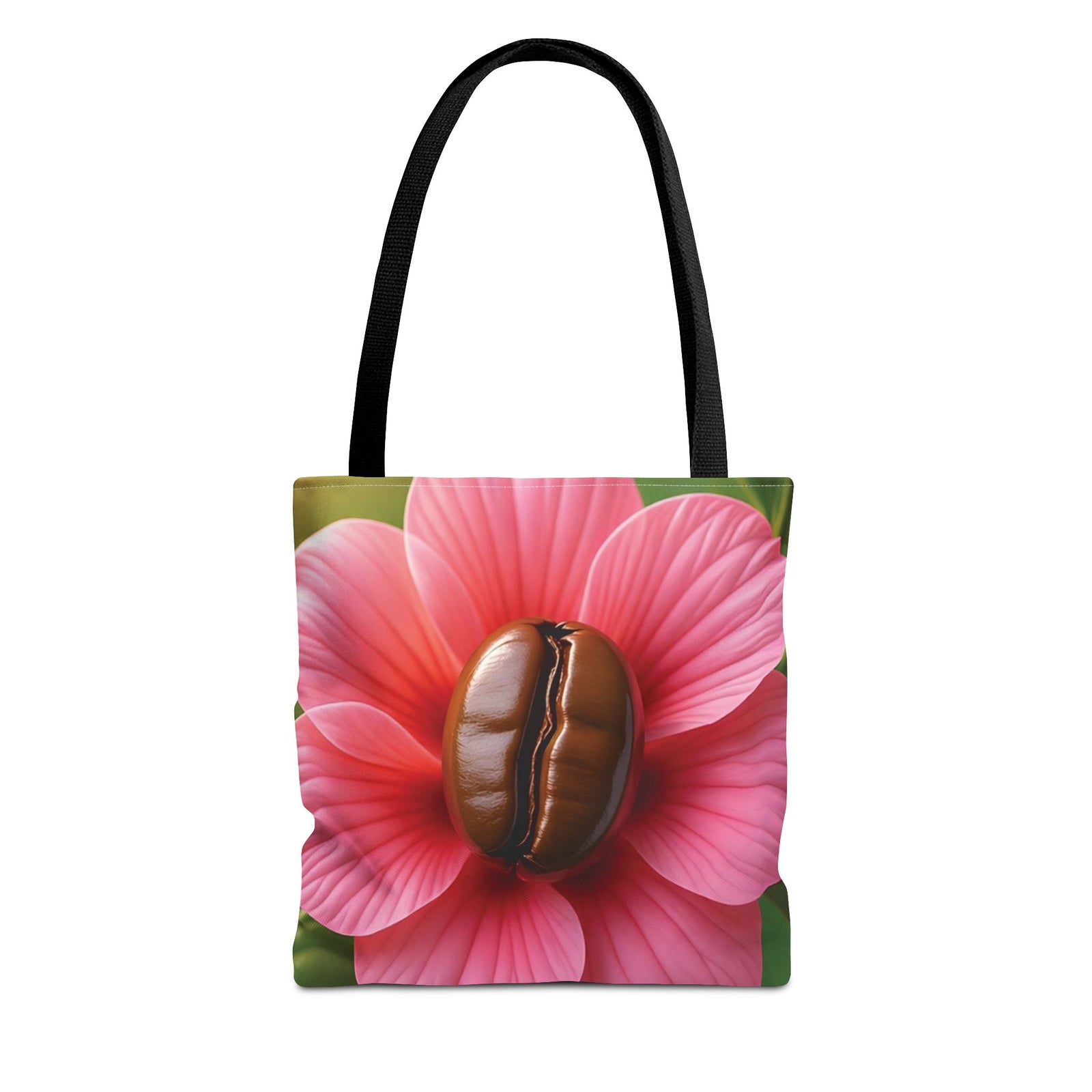 Coffee Bean Flower Tote Bag — Pink Coffee Art