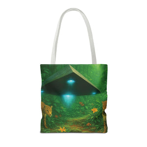 UFO and Jaguars Tote Bag - 3 Sizes
