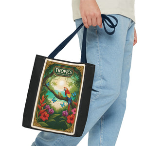 Tote Bag — Parrot Friends at Seashore, TLC Logo