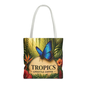 Rainforest Butterfly Coffee Brand Tote Bag - 3 Sizes