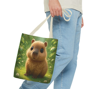 Baby Capybara Tote Bag - 3 Sizes