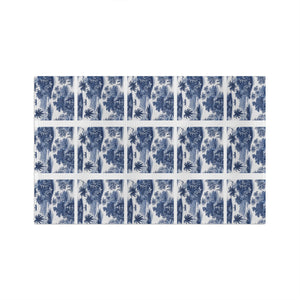 Tropical Microfiber Coffee/Tea Towel ~ Blue Coastal Toile