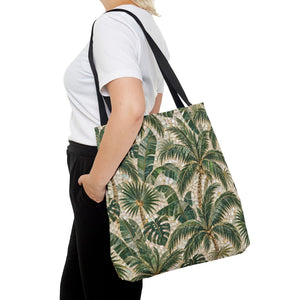 Tropical Palms MosaicTote Bag – Vintage Beach Market Bag