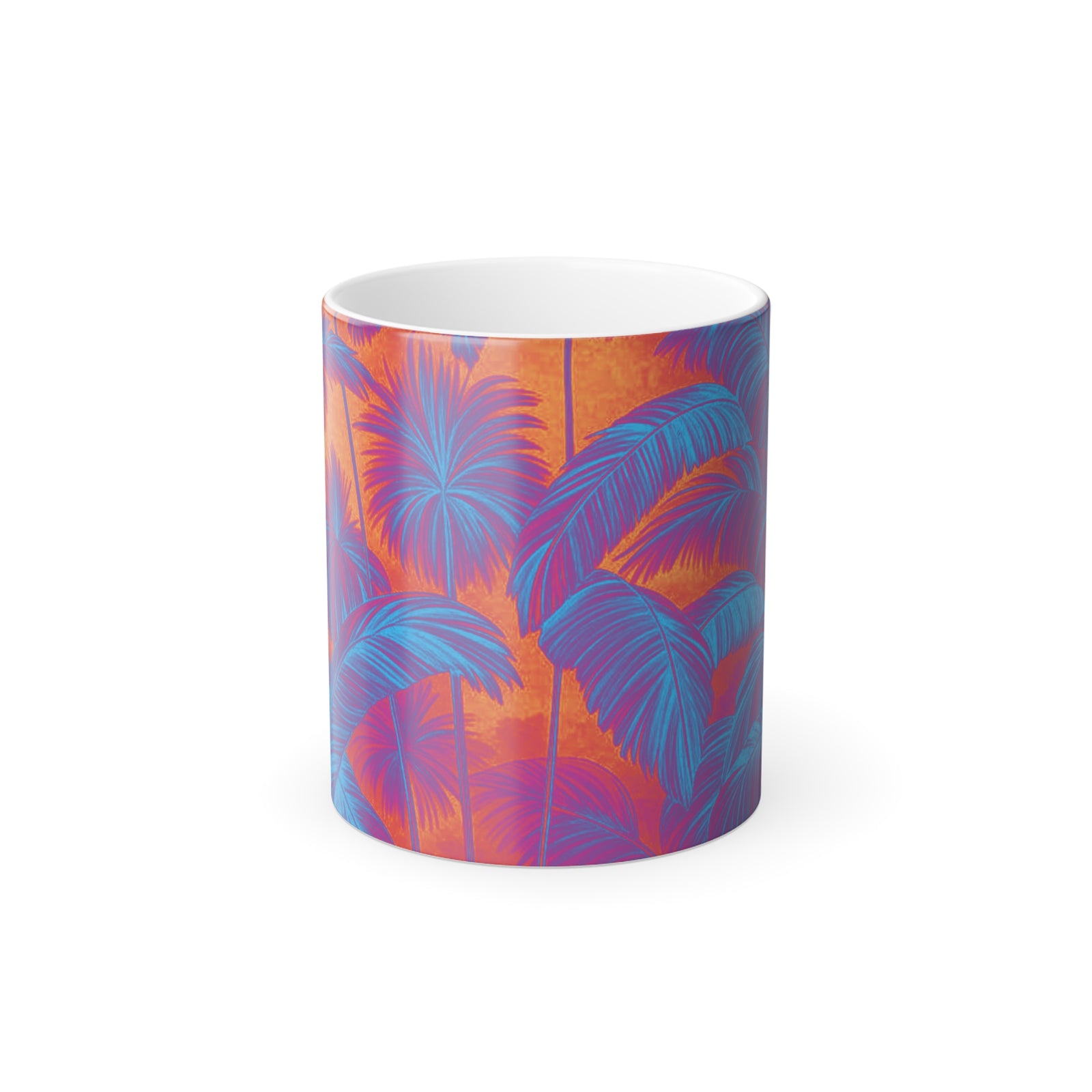 Color Morphing Mug, 11oz, Palm Serenity Heatwve