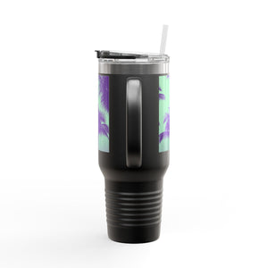 Insulated Travel Mug, 40oz / Palm Glow Minty - Perfect for Outdoor Adventures