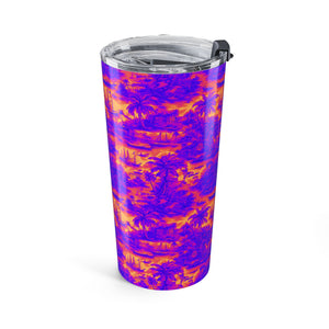 20oz Tumbler — Purple & Orange Travel Toile Travel Cup