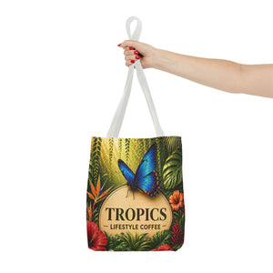 Rainforest Butterfly Coffee Brand Tote Bag - 3 Sizes