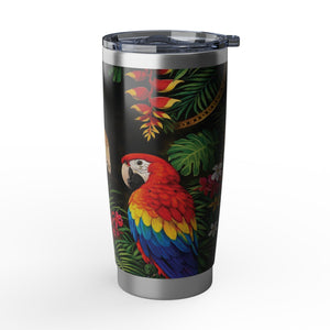 Vagabond 20oz Tumbler ~ Hollywood Regency Parrot